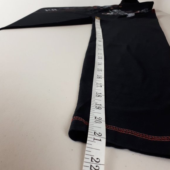 Project Raw Black Long Sleeve Graphic Printed Polo T-Shirt - Picture 10 of 16